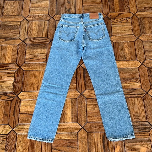 LEVI’S 501 Original Cropped Luxor Reconstruction Size 23 x 28 - Picture 3 of 4